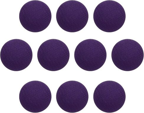 HARFINGTON 10pcs Fabric Cloth Covered Buttons 15mm Diameter Round Metal Shank Craft Replacement Sewing Buttons for Clothing Decoration DIY Accessories, Sky Blue in Saudi Arabia