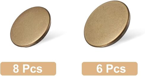 HARFINGTON Metal Antiqued Button Set 15mm 20mm Round Metal Sewing Button Brass Shank Replacement Button for Men Women Blazer Suit Woolen Coat Shirt Jacket Trousers Sewing Crafts, Bronze in Saudi Arabia