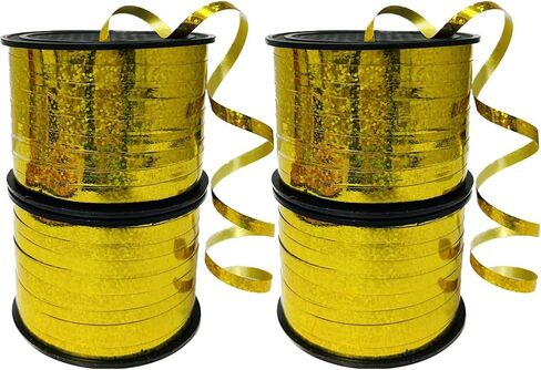 Silver Curling Ribbon,Balloon String for Gift Bags Crafts, Balloon Ribbon, Curly Ribbon for Birthday Party Decorating Crafting Shiny Silver in Kuwait