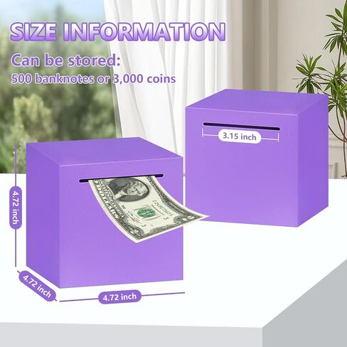 Piggy Bank for Adults and Kids, Must Break to Open Stainless Steel Piggy Bank, Unbreakable Metal Money Bank for Cash and Coins Saving, 4.72 Inch (Black) in Saudi Arabia