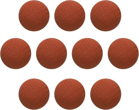 HARFINGTON 10pcs Fabric Cloth Covered Buttons 15mm Diameter Round Metal Shank Craft Replacement Sewing Buttons for Clothing Decoration DIY Accessories, Sky Blue in Saudi Arabia