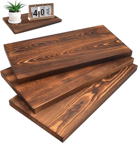3pack مستطيل غير مكتمل من الخشب مزدوج الوجهين بولونيا الخشب للفن الخشبي لوح لوح الحائط DIY CRAFTS Decorations Home Door Sign (11.4 * 6 * 0.59in) (بني غامق) in Saudi Arabia