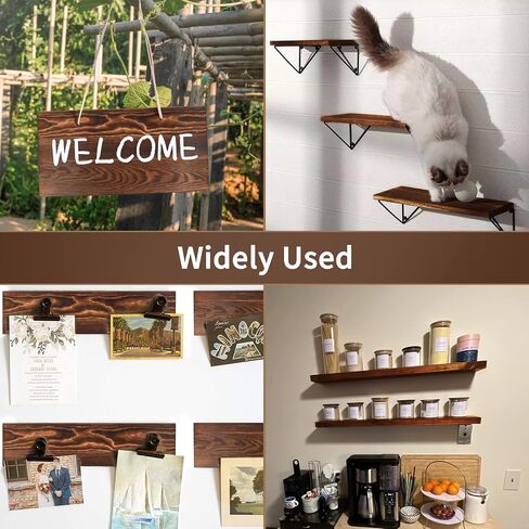 3pack مستطيل غير مكتمل من الخشب مزدوج الوجهين بولونيا الخشب للفن الخشبي لوح لوح الحائط DIY CRAFTS Decorations Home Door Sign (11.4 * 6 * 0.59in) (بني غامق) in Saudi Arabia