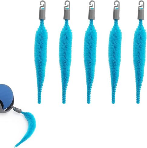 5pcs cat ball toy toy tails ، مرفقات ملحقات لعبة Cat Toy التفاعلية تلقائيًا حبل كرة متحرك (أزرق) in Kuwait
