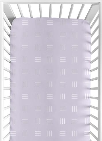Sweet Jojo Designs Hunter Green Boho Mudcloth Boy or Girl Fitted Crib Sheet Baby or Toddler Bed Nursery - White Bohemian Woodland Tribal Southwest Mud Cloth Hatch Gender Neutral Triple Line in Kuwait