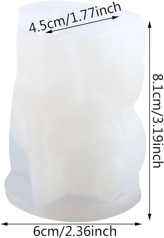 Bear Candle Mold Bear Mold Bear with Love Candle Silicone Molds Bear Resin Casting Mold for Candle Home Decorate Mold Candle Making Mold Aromatherapy Candles Gypsum Clay Craft in Kuwait