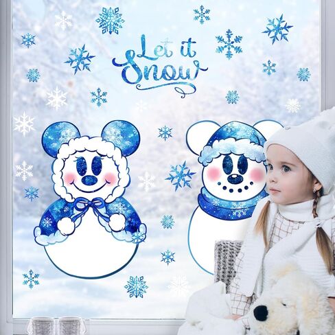 Mfault Merry Beach Christmas Window Clings 4 Sheets, Tropical Xmas Santa Snowman Coastal Stickers Decals Decorations, Hawaii Flamingo New Year 2025 Party Home Kitchen Decor Holiday Gift in Saudi Arabia