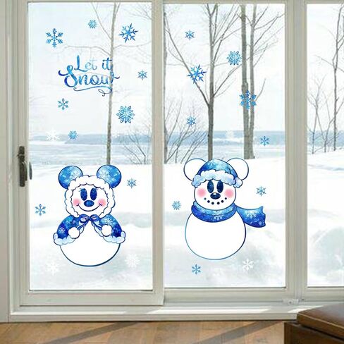 Mfault Merry Beach Christmas Window Clings 4 Sheets, Tropical Xmas Santa Snowman Coastal Stickers Decals Decorations, Hawaii Flamingo New Year 2025 Party Home Kitchen Decor Holiday Gift in Saudi Arabia