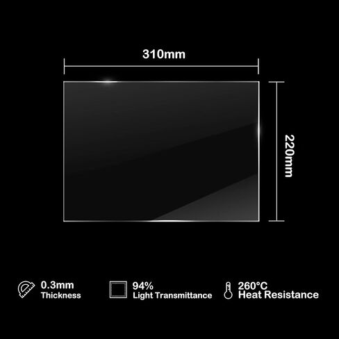 ACF Film 280 * 450mm 1pc PFA Release Film for Phrozen Sonic Mega 8k, Transform, Anycubic M3 MAX, Creality HALOT MAGE PRO etc. for Large Resin 3D Printer Upgraded from nFEP Film in Kuwait