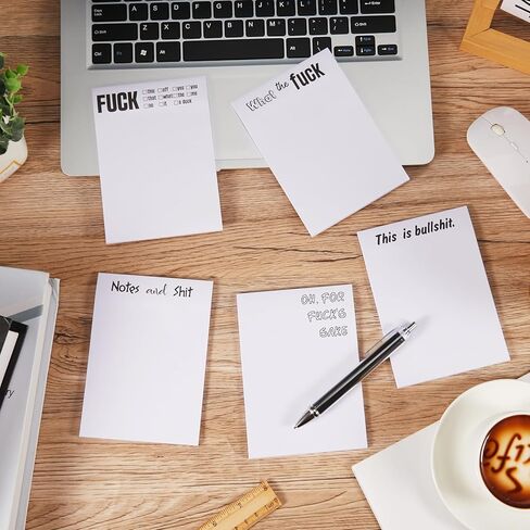 10 Pcs Funny Sticky Notes for Adults 4 x 6 Inches Large Sticky Notepad Christmas Fun Gifts Funny Office Supplies for Employee Coworkers (Multicolor) in Saudi Arabia