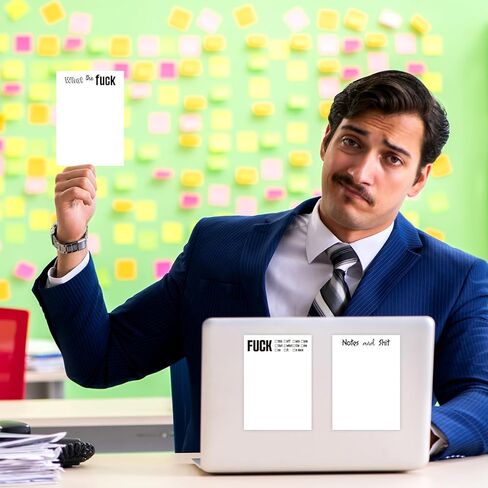 10 Pcs Funny Sticky Notes for Adults 4 x 6 Inches Large Sticky Notepad Christmas Fun Gifts Funny Office Supplies for Employee Coworkers (Multicolor) in Saudi Arabia