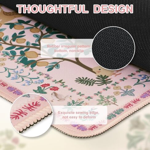 iCasso Large Gaming Mouse Pad XXL,Anti-Slip Desk Mat for Keyboard and Mouse,Long Extended Desk Matt for Desktop,Soft Lycra Surface Computer Mat,Big Mousepad for Home Office (Pink) in Saudi Arabia