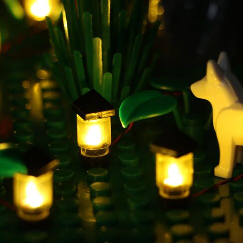 Brick Lawn Lights Sets, 14 Pieces, Brick Grass Lamps,for Lego10315, 75325 led led kit Accessories (Warm Light) in Saudi Arabia