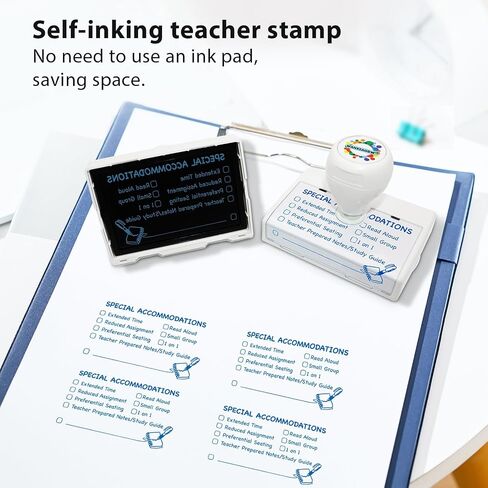 Accommodations Stamp for Special Education, Self-Inking Stamp Accommodations Stamps for Teachers, Teacher Stamps for Classroom, Teacher Back to School Dormitory Supplies in Kuwait