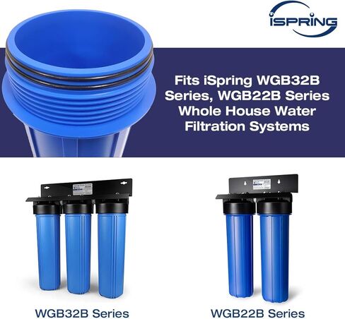 iSpring Whole House Water Filter System + Reusable Spin Down Sediment Prefilter in Kuwait