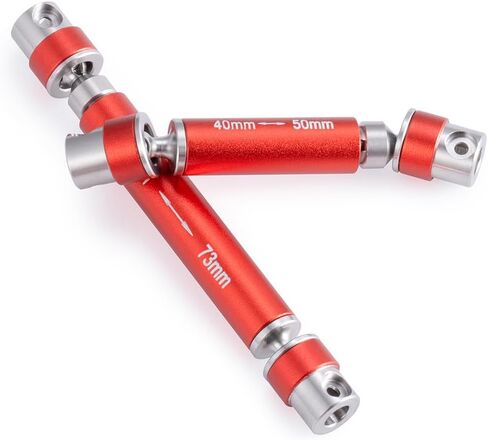 1/24th RC Steel Center Drive Shaft CVD 40+53mm for Axial SCX24 AXI00001 C10 AXI00002 JLU AXI00006 Bronco 4WD Crawler Car (Red) in Saudi Arabia