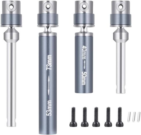 1/24th RC Steel Center Drive Shaft CVD 40+53mm for Axial SCX24 AXI00001 C10 AXI00002 JLU AXI00006 Bronco 4WD Crawler Car (Red) in Saudi Arabia