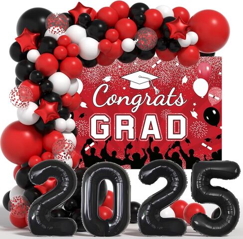 Graduation Decorations Class Of 2025: Green and Gold 2025 Graduation Decorations Balloon Arch Kit Congrats Grad Backdrop 136PCS Party Supplies for High School & College Celebrations in Kuwait