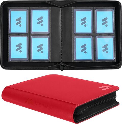 Toploader Binder ، يحتوي على 128 لوادر Top Top ، 4 جيبات Top Tovers لبطاقات صلبة 3 "× 4" ، مجلد ألبوم بطاقة للبلاستي in Kuwait
