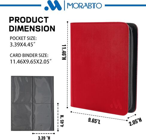 Toploader Binder ، يحتوي على 128 لوادر Top Top ، 4 جيبات Top Tovers لبطاقات صلبة 3 "× 4" ، مجلد ألبوم بطاقة للبلاستي in Kuwait