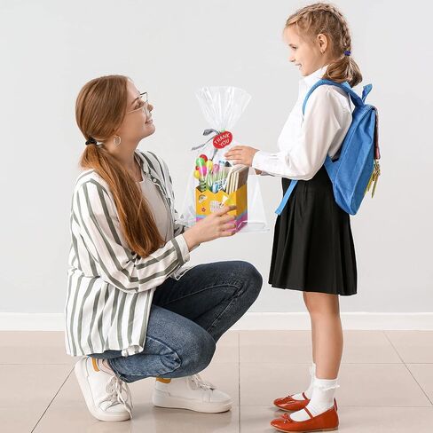 Pasimy 48 Set Teacher Appreciation Gift Bags Thank You Teacher Basket for Gifts Empty Appreciation Pencil Treat Boxes Back to School Gift Box Empty Basket Kit with Stickers for School Classroom in Saudi Arabia