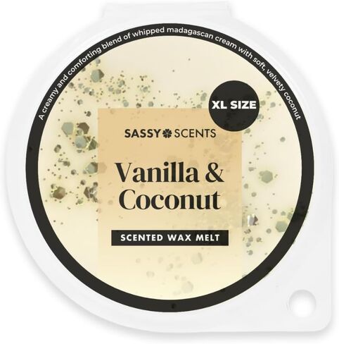 Sassy Shop Wax - Scented Wax Melt, Snow Pixie - Organic Soy Blend Wax Melts - Luxurious, Long-Lasting Fragrances - Vegan Friendly, XL Size 70g in Saudi Arabia