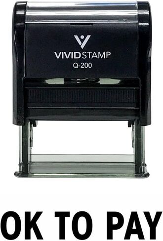 OK to Pay Self Inking Rubber Stamp (Blue Ink) - Medium in Saudi Arabia