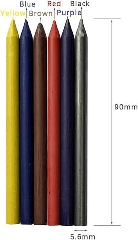 5.6mm Metal Mechanical Pencil Set with Clip Metal Mechanical Clutch Graphite Pencil Lead Pencil and 4pcs Lead For Construction, Draft Drawing, Crafting, Art Sketching (4 colors lead set) in Saudi Arabia