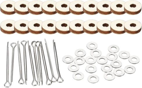 PATIKIL 35mm Doll Joints, 20 Set Removable Cotter Pin Joints Connector and Fiberboard Tray for Bear Limbs Making Head Joints DIY Crafts Accessories in Saudi Arabia