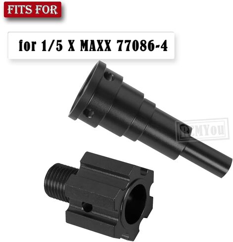 RC Axle Shaft w/Wheel Hex Nuts Upgrades Part for 1/5 X MAXX 77086-4,Aluminum 10mm Broaden Wheel Axle & Wheel Hex Nuts,Navy Blue in Saudi Arabia