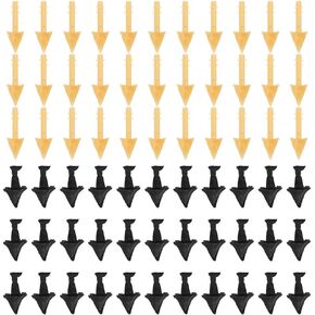 exceart 140pcs متنوعة من الملحقات الحرف البلاستيكية للطيور ، DIY ميني الدجاج ،