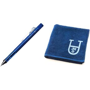 Imabari Hand Towel and MONO Graph 10th Anniversary Limited Edition Mechanical Graphite Pencil, 0.5mm Mono Blue - 2 Pcs Set
