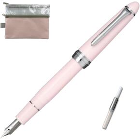 Sailor Fountain Pen (Fine) Shikiori Hisakata مع Converter ＆ W Zipper Case (Japan Import) (Sakura)