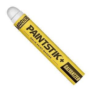 Markal 83420 P Paintstik Marker Solid Paint - علامات تمت إزالتها أثناء عملية التغلب على الجلفنة ، أبيض (حزمة 12)
