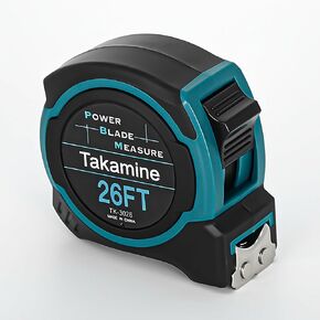Takamine Professional Tape Measure with Magnetic Hook, Self-Lock,5.5m Power Blade Measure,Retractable Measuring Tape,Easy to Read for Craftman,Engineers