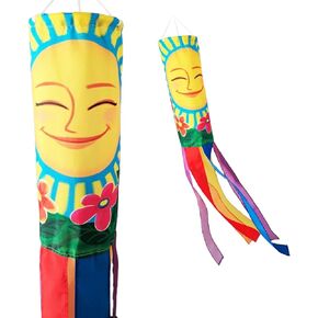 Madrona Brands Sunshine Windsock | متينة دخن معلقة في الهواء الطلق | ساحة ، حديقة ، فناء ، المنزل والمزيد | 48 بوصة