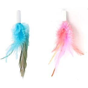 Longjump Hide and Seek Toy Resplication Feather Wands for OK011 Cat Toy ، فقط 2 PCS Associoryis