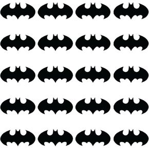 مجموعة من 20 Batman Vinyl Wall Art Decals - 3 "× 6" ديكور شعار Superhero للأولاد ، نافذة ، مرآة ، أمتعة ، مصد السيارة ، الكمبيوتر المحمول ، جلد الكمبيوتر ، سهل التثبيت (3 "× 6" لكل منهما ؛ أسود)