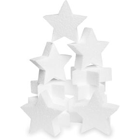 FOAMGOODs.co Stars 3 بوصة الرغوة (12 عبوة) الولايات المتحدة الأمريكية صنعت أشكال الرغوة النجوم سميكة 1 بوصة للحرف اليدوية ، والمشاريع DIY ، والكعك ، والزخارف ، والنمذجة ، والنحت ، وأساور الصداقة ، وسهلة القطع والطلاء