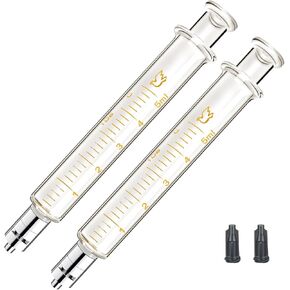 Gufastoe 1 Pack Glass Syringes with Caps 50cc/ml for Lab Laboratory in Saudi Arabia