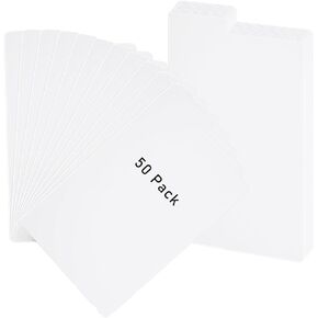 50 Pack Comic Book Dividers With Tabs ، 11.02x7.09 Inch Plastic Book Dividers Dividers Library Grash for Comic Book Boxes