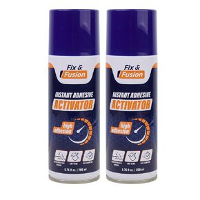 FIX & FUSION Activator Spray (3.38 Fl Oz), Instant Cure Accelerator for Cyanoacrylate (CA) Super Glue for Wood, Plastic, Rubber, Granite, and DIY & Professional, Accelerates Bonding Strength, (1 Pack)
