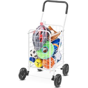 Whitmor Utility Shopping Cart - White