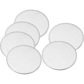 PATIKIL 10mm Steel Disc, 100pcs Round Metal Stamping Blanks Tags Round Circle Disc Plate Circle Metal Strike Plate DIY for Engraving Stamping Jewelry Craft, 0.4in