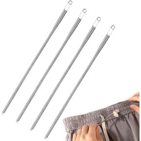 4pcs أداة Threader Threader الرباعية ، حبل الخيوط مقطع المعادن مرنة السحب مرنة سلسلة ترابط الأداة لخيوط البديل للسترات الوراثة سراويل السترات المعطف