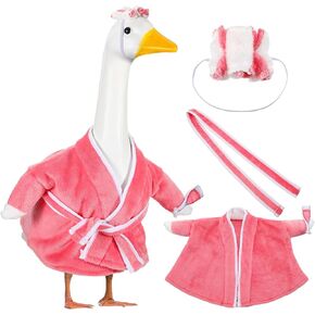 Old Lady Goose Outfits for 23'' High Cement or Plastic Porch Goose Lawn Clothes for Garden Yard