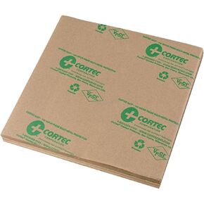 VCI Paper Sheets 12 by 12 inches - 35# Gauge - Cortec VpCI-146 Anti-Rust Anti-Corrosion Paper (Pack of 50 Sheets)