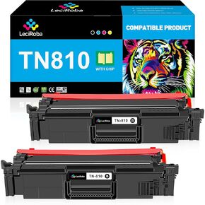 Leciroba TN810BK Toner Cartridge استبدال الأخ Tn810BK TN810XLBK TN810 TN-810 BK لـ Brother MFC-L9610CDN HL-L9410CDN HL-L9430CDN HL-L9470CDN MFC-L9630CDN