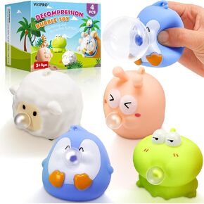 12 Pack Fidget Stress Balls for Adults, Cute Octopus Stress Relief Stress Ball, Bulk Squishy Squeeze Ball Set and Birthday Party Favors