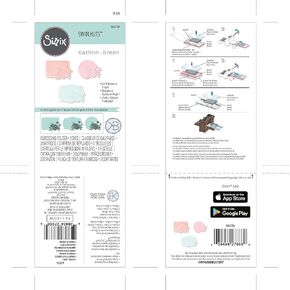 Sizzix Switchlits Embossing Folder Floral Label by Kath Breen, 665736, Multicolor